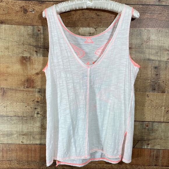 We the Free Bermuda Triangle White Neon Tank Size Small NWOT - Picture 8 of 12